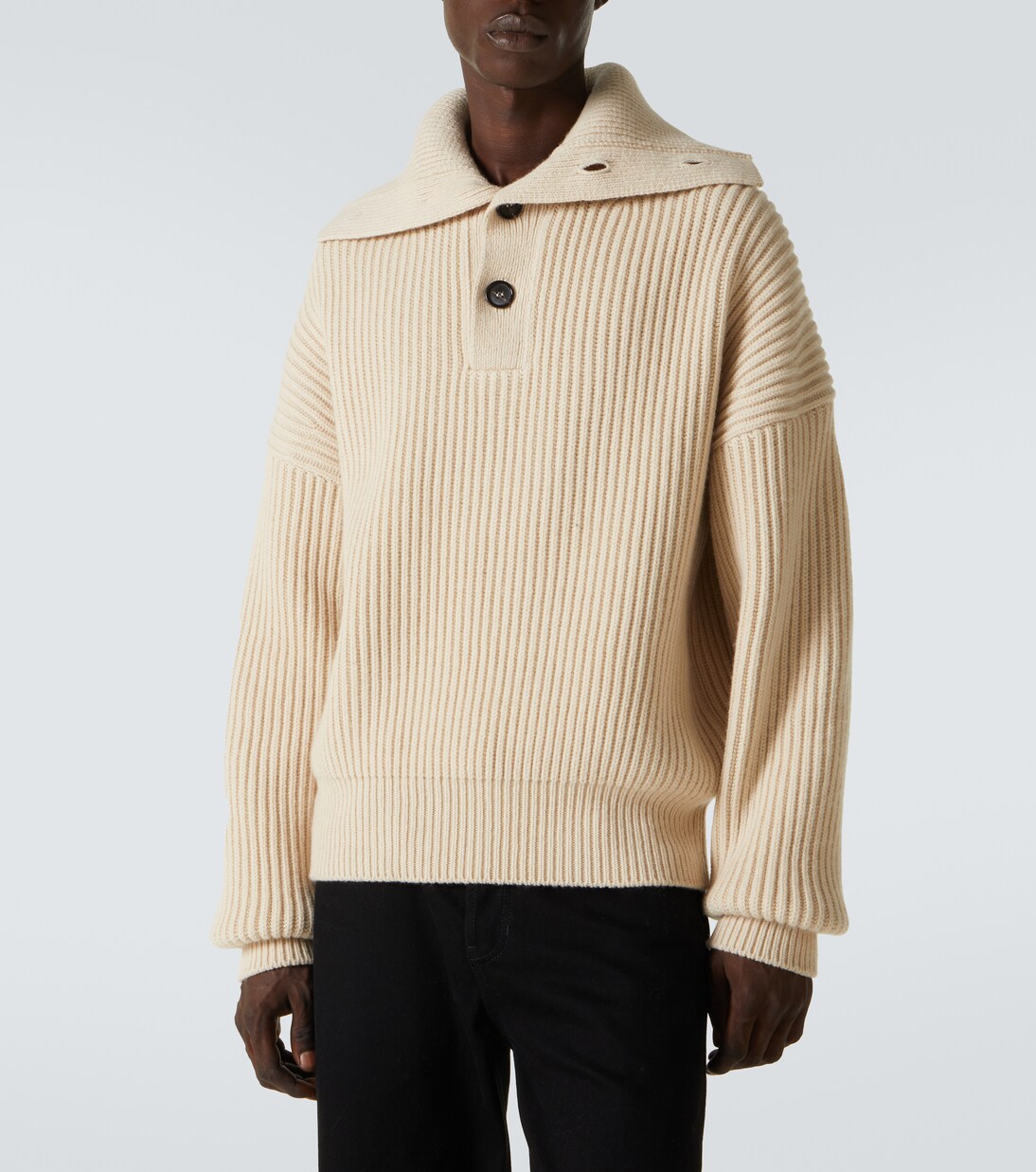 Pullover in lana e cashmere a coste | McQueen