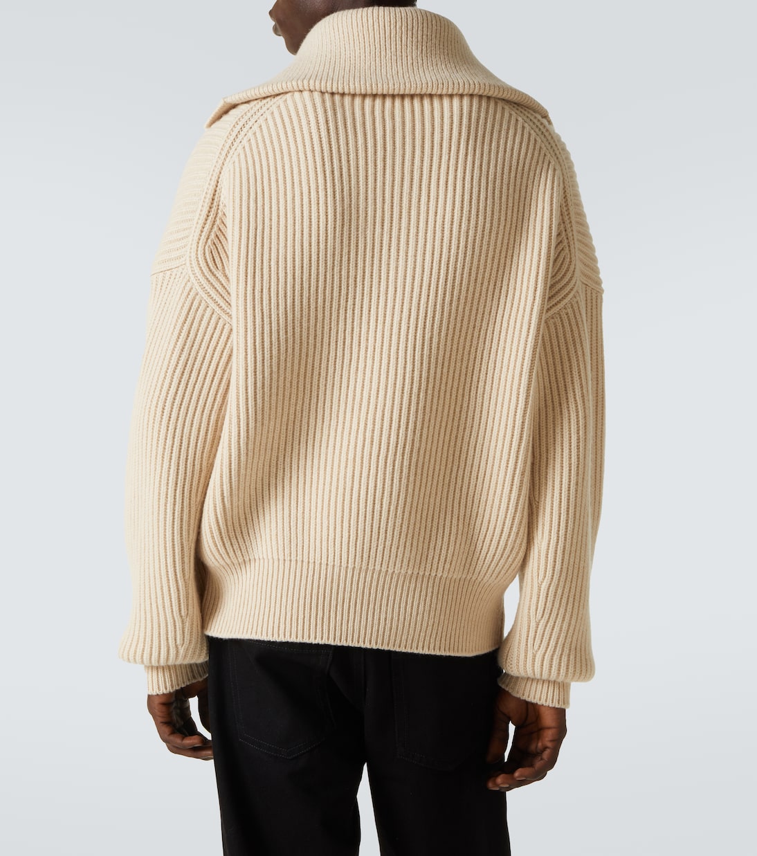 Pullover in lana e cashmere a coste | McQueen