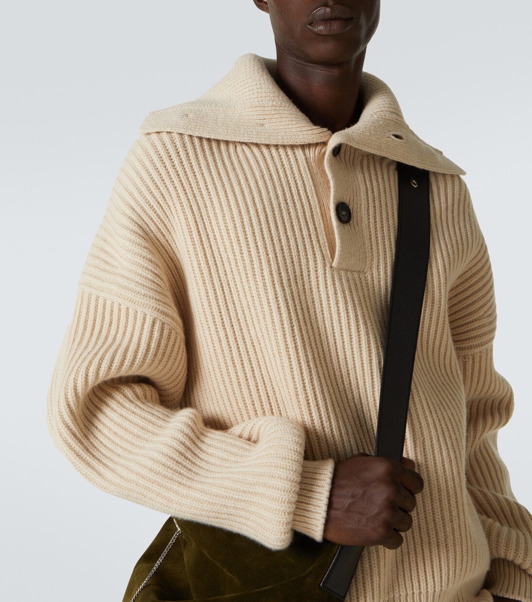 Pullover in lana e cashmere a coste | McQueen