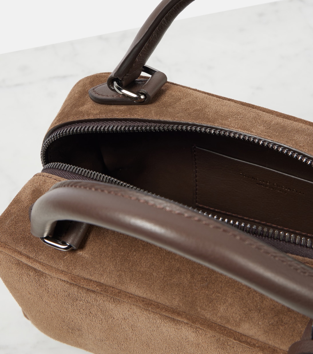 Borsa Foulard Small in suede | Brunello Cucinelli