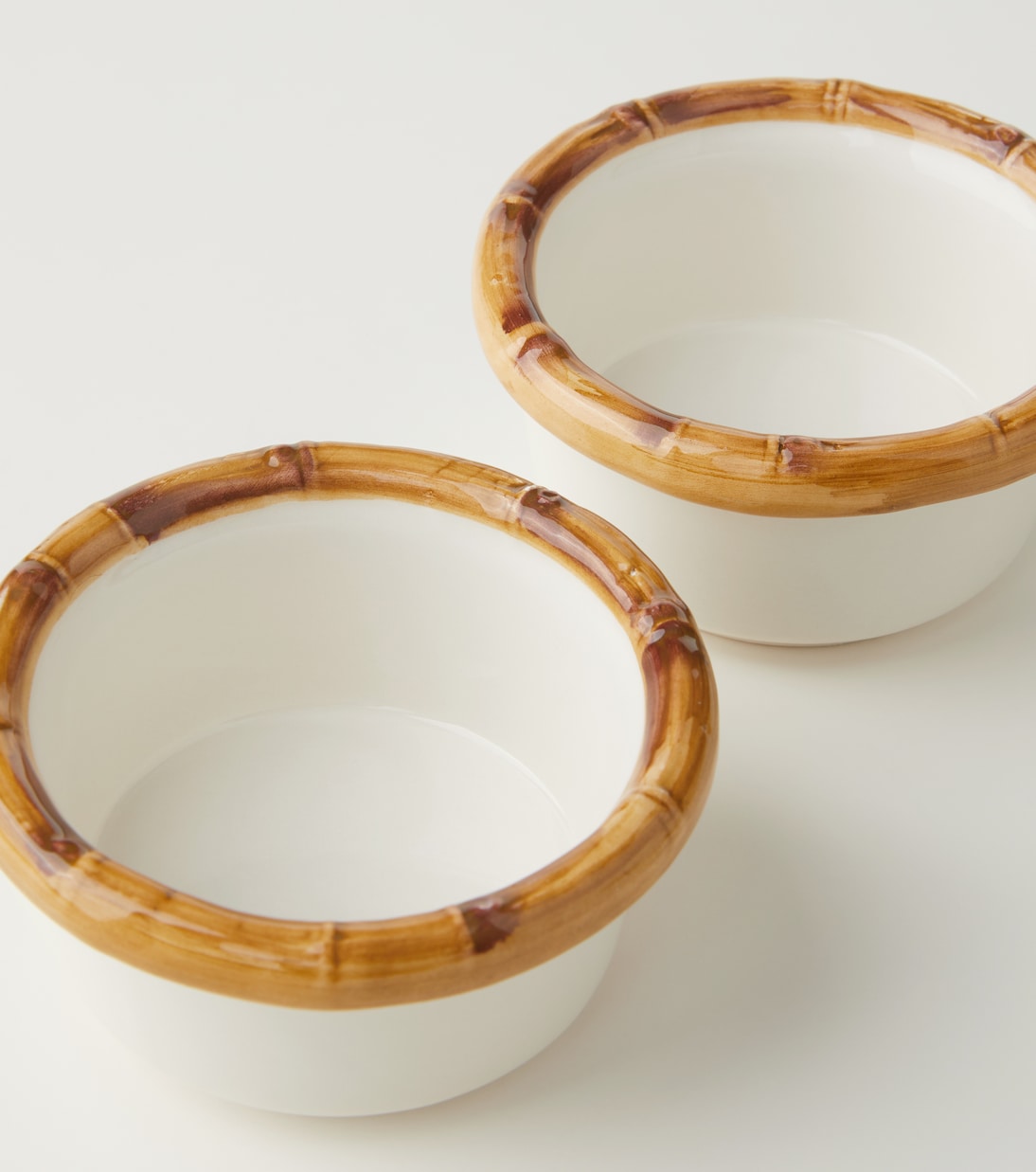 Bamboo set of 2 ceramic bowls | Les-Ottomans