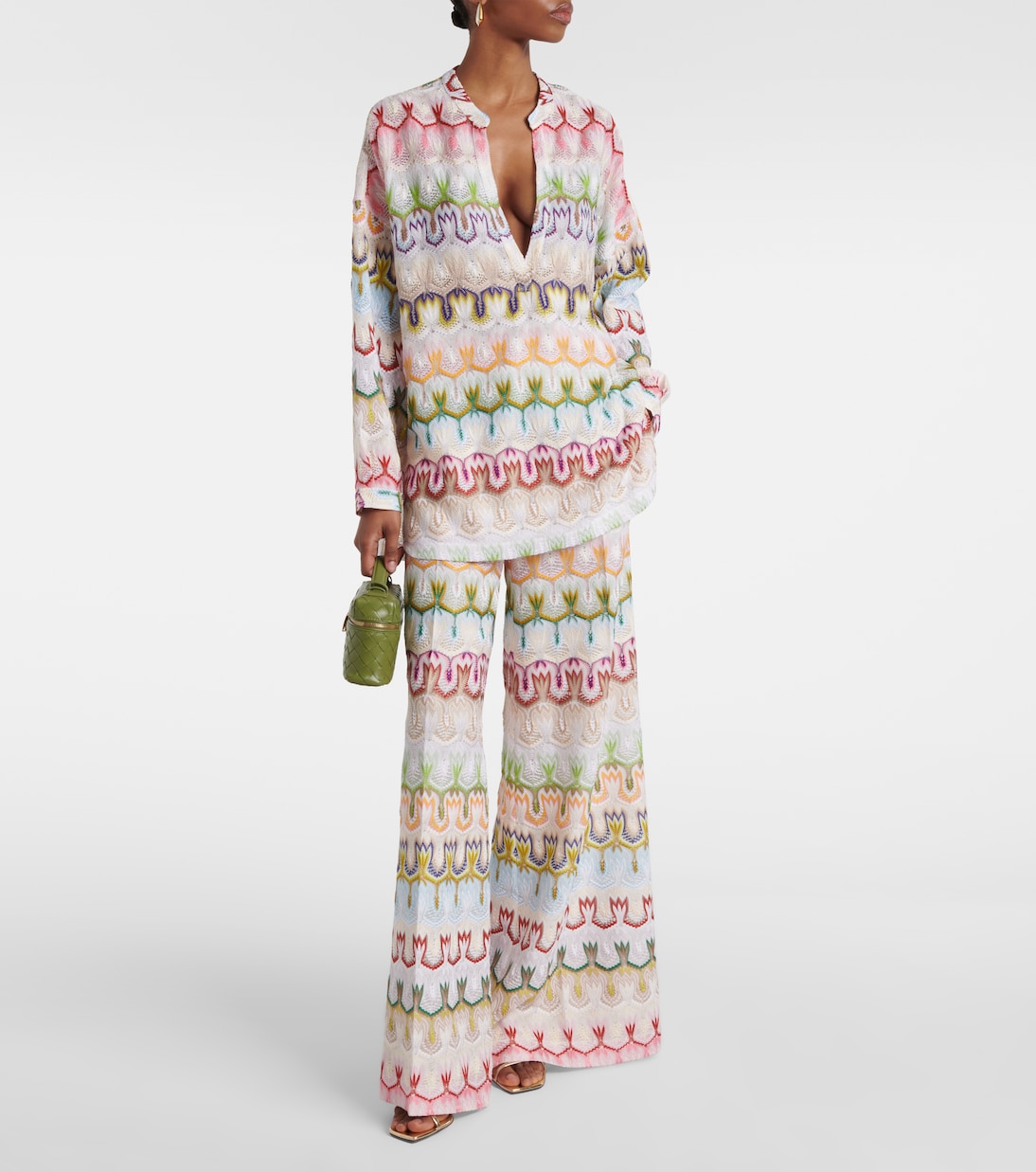 Low-Rise Palazzo-Hose | Missoni