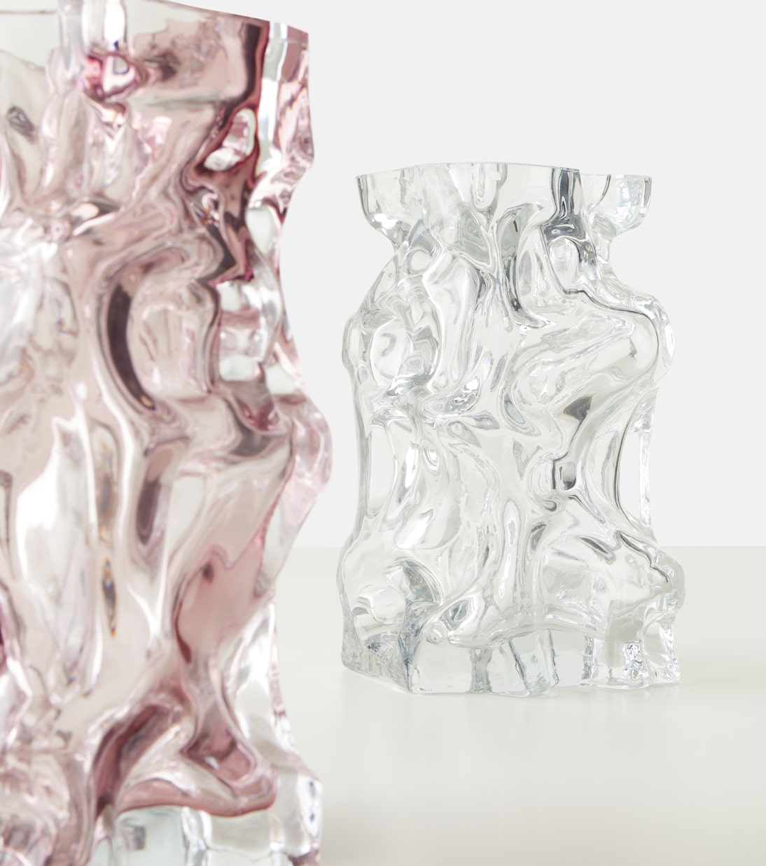 Ice glass vase by Norman Trapman | Polspotten