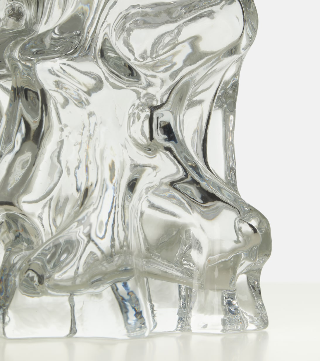 Ice glass vase by Norman Trapman | Polspotten