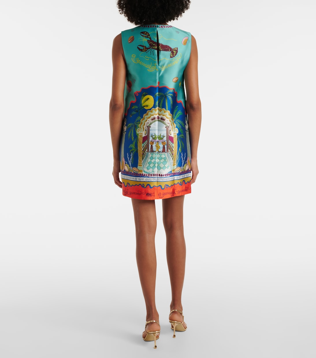 Robe Surrealist Summer imprimée | Alémais