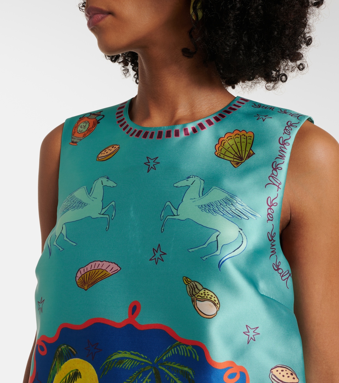 Robe Surrealist Summer imprimée | Alémais