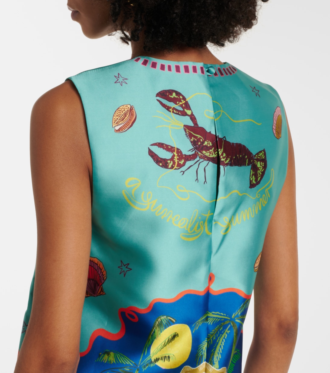 Robe Surrealist Summer imprimée | Alémais