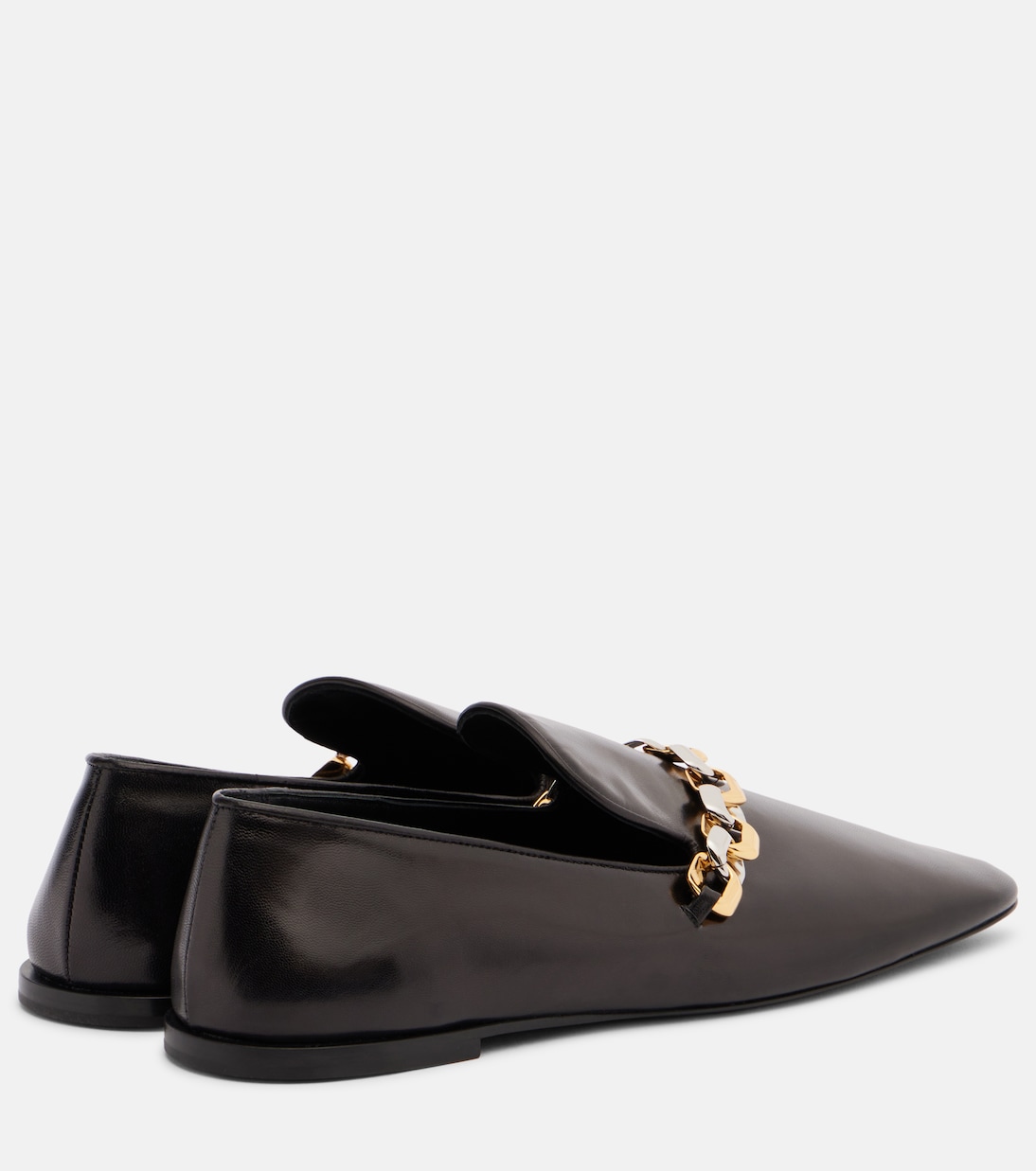 Chain-detail leather loafers | Jil Sander