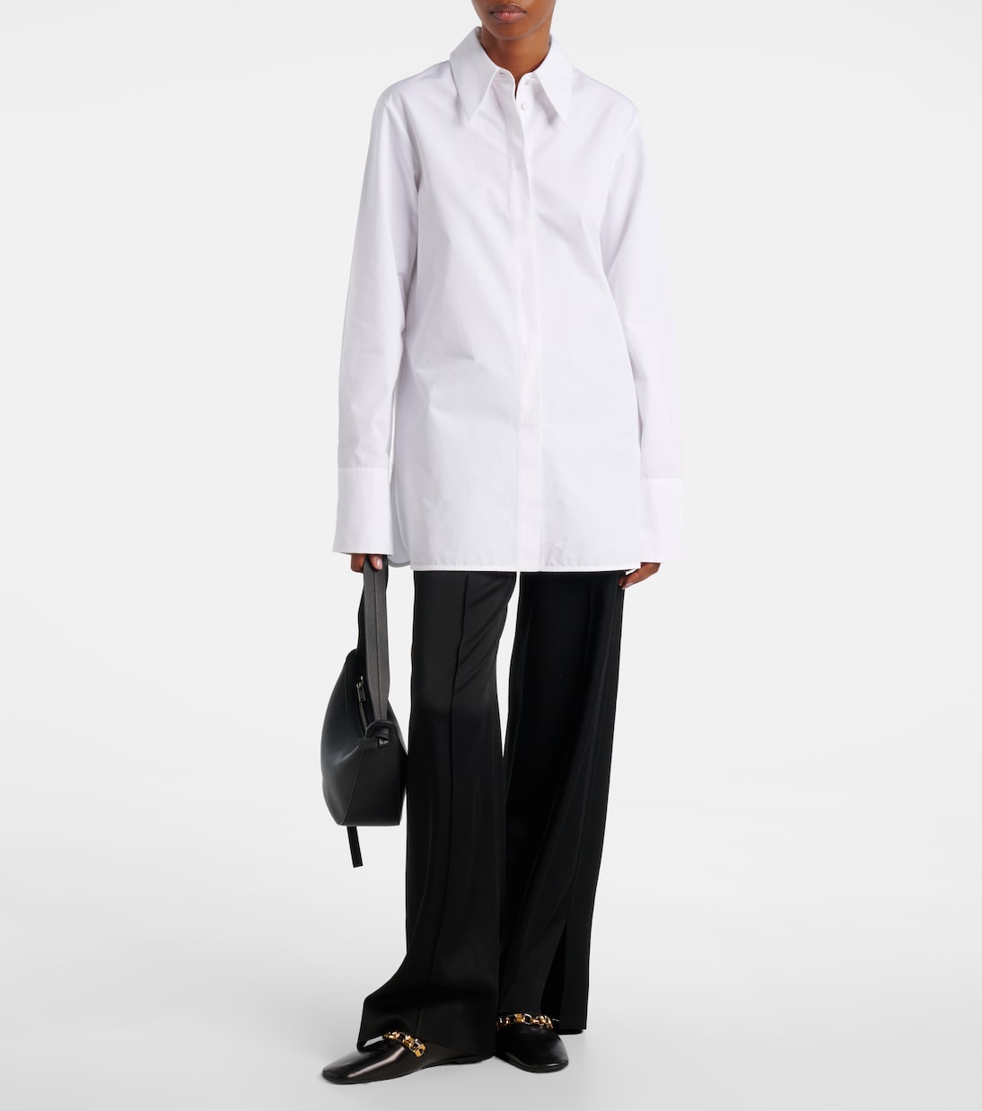 Chain-detail leather loafers | Jil Sander