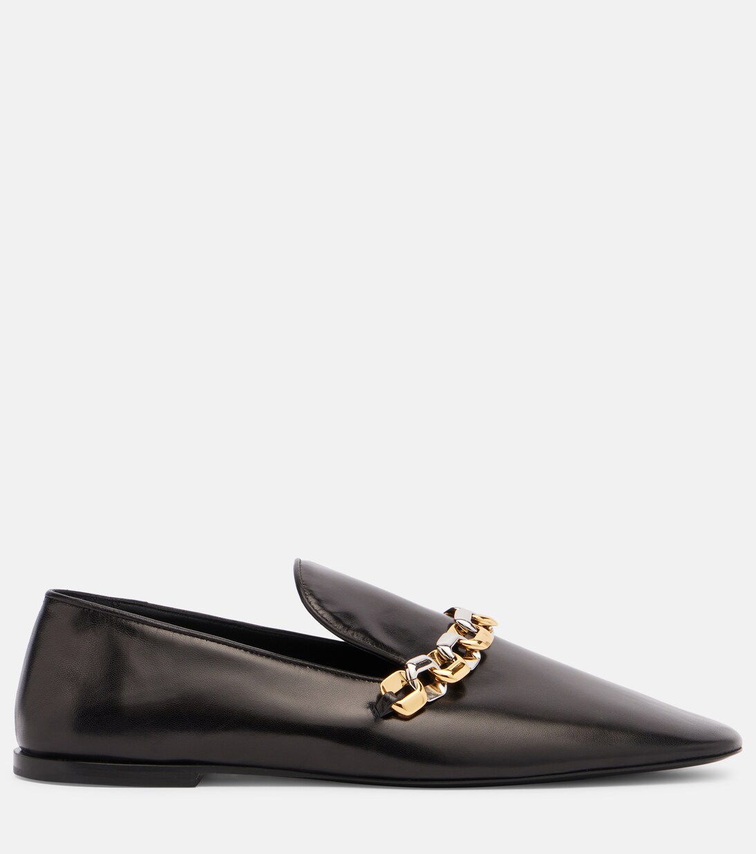 Chain-detail leather loafers | Jil Sander
