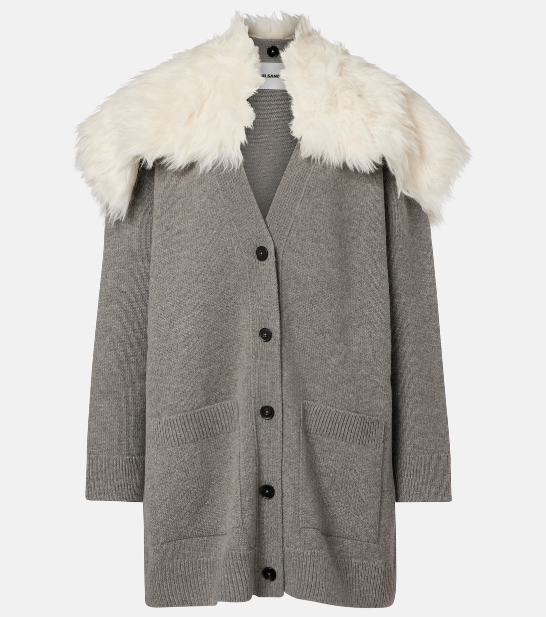 Wool, cotton, and cashmere-blend cardigan | Jil Sander