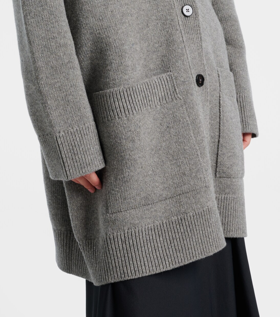 Wool, cotton, and cashmere-blend cardigan | Jil Sander