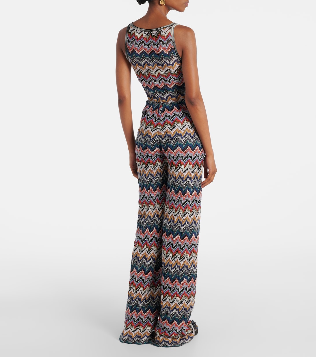 Pantaloni a palazzo in maglia traforata | Missoni