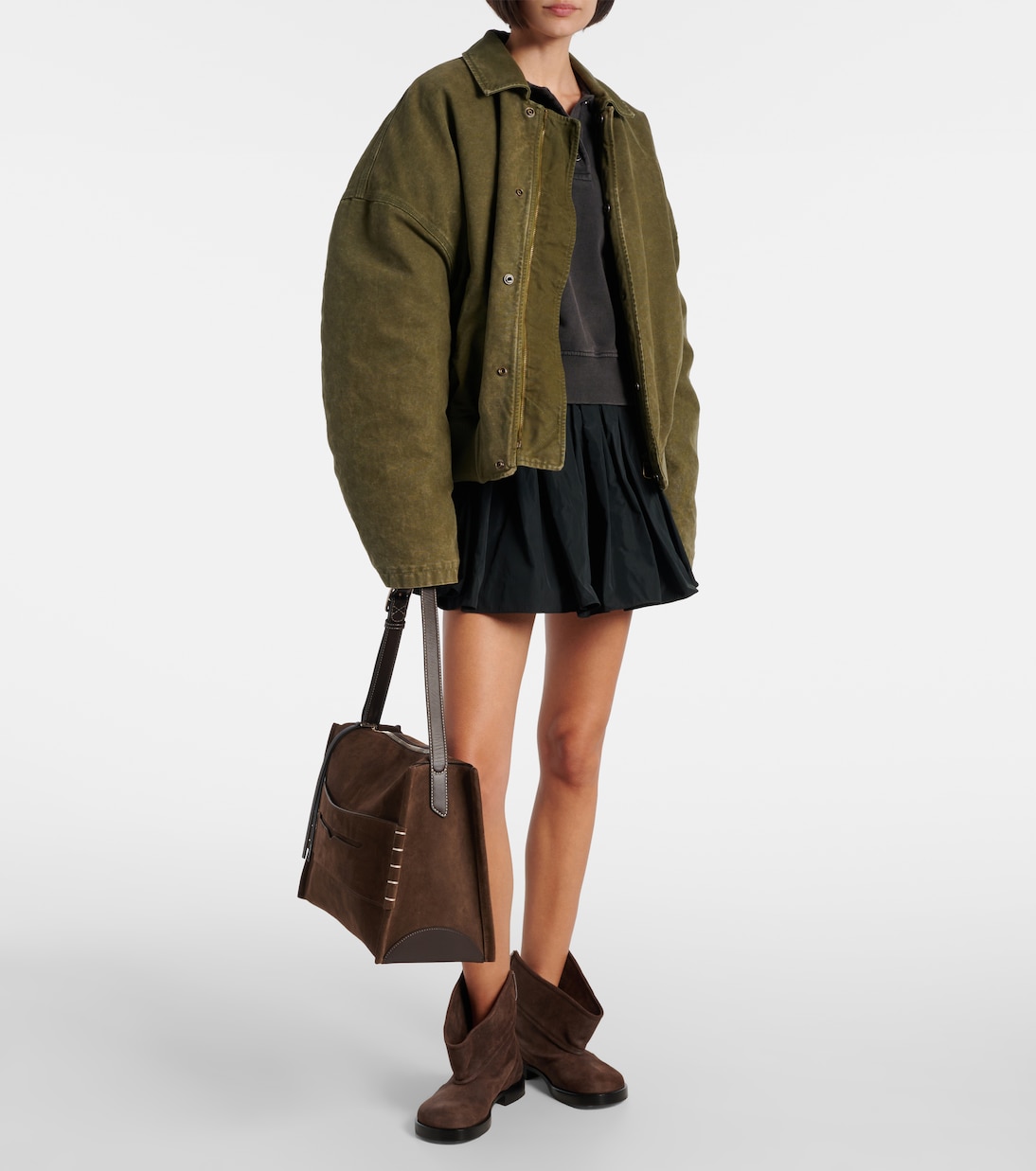 Bolso al hombro Loafer de ante | JW Anderson