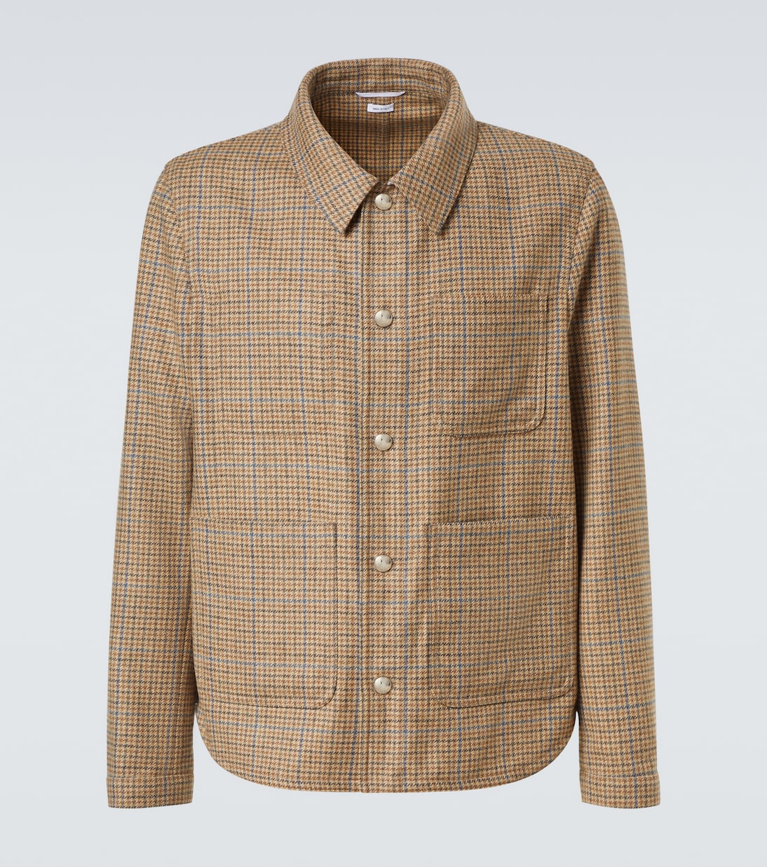 Checked wool tweed overshirt | Thom Browne