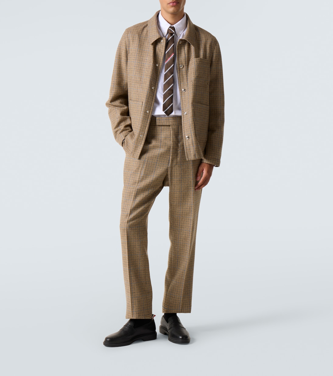 Hemdjacke aus Woll-Tweed | Thom Browne