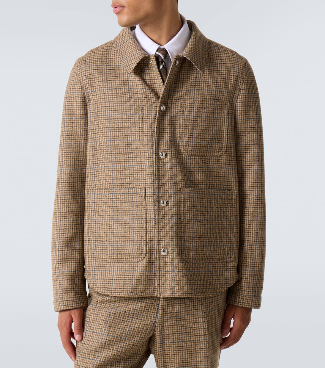 Hemdjacke aus Woll-Tweed | Thom Browne