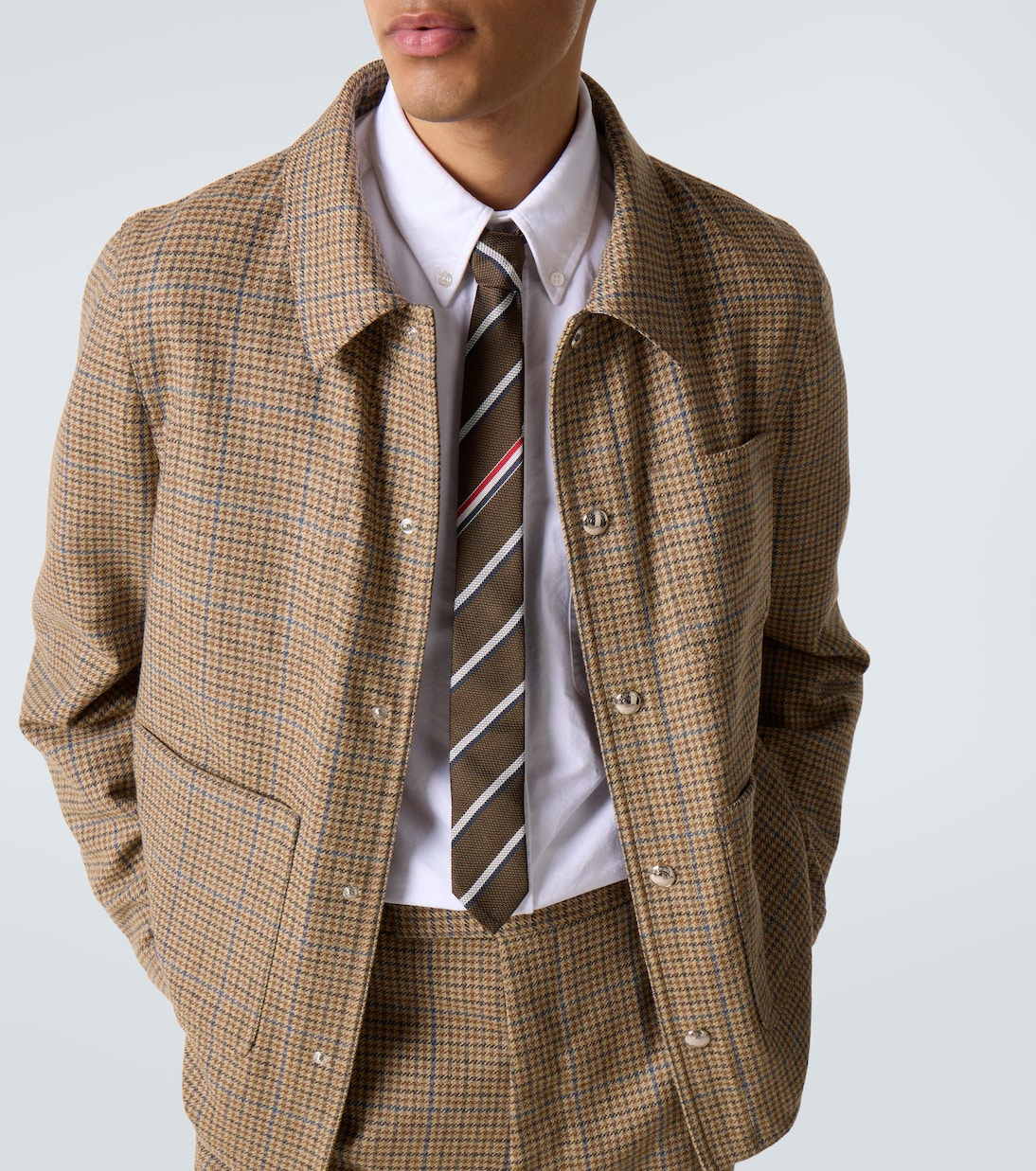 Hemdjacke aus Woll-Tweed | Thom Browne