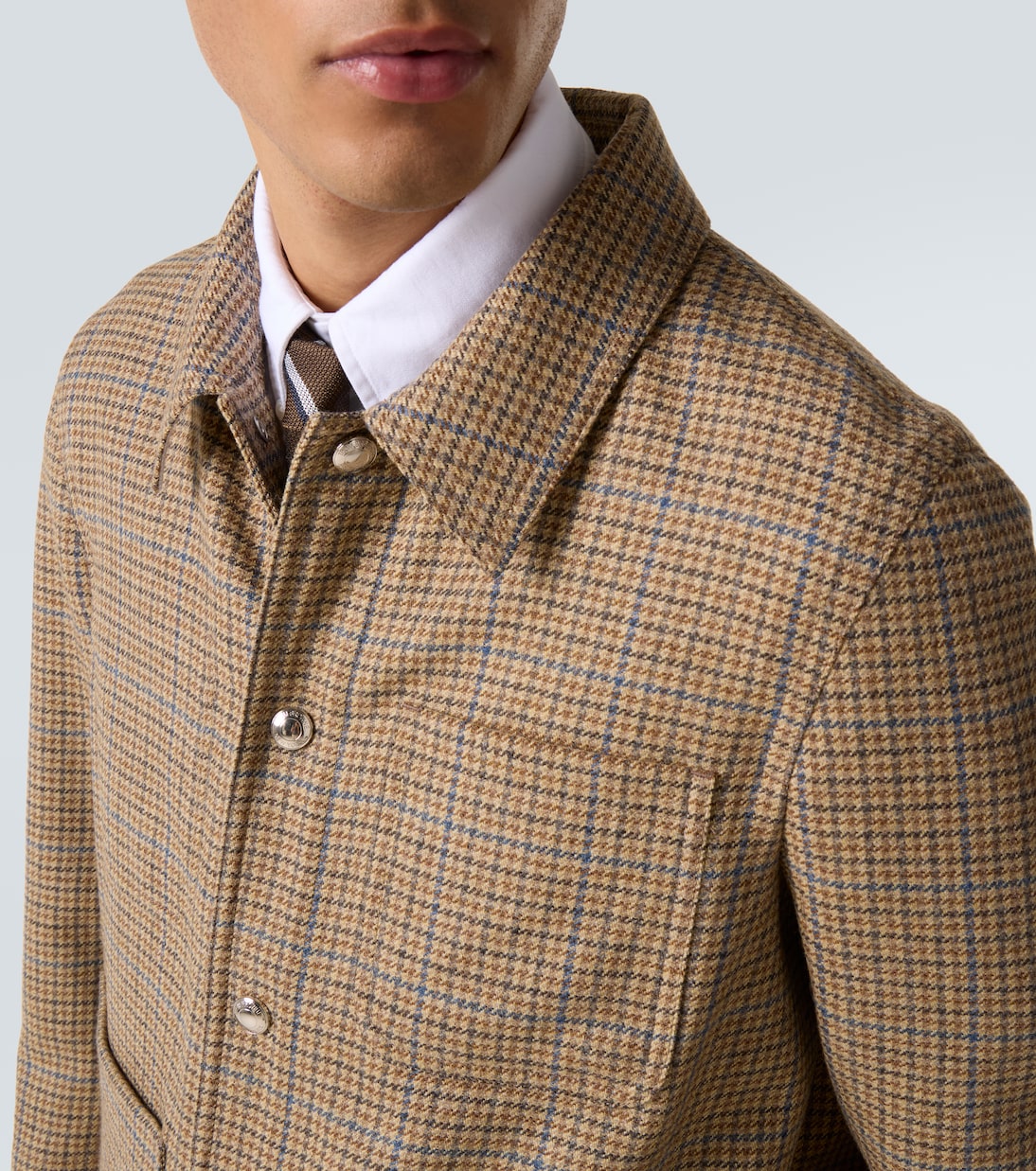 Hemdjacke aus Woll-Tweed | Thom Browne