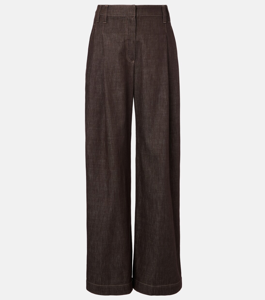 Mid-rise wide-leg jeans | Brunello Cucinelli