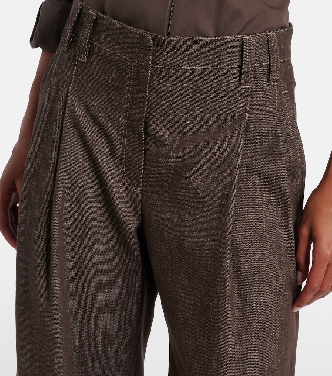 Mid-rise wide-leg jeans | Brunello Cucinelli