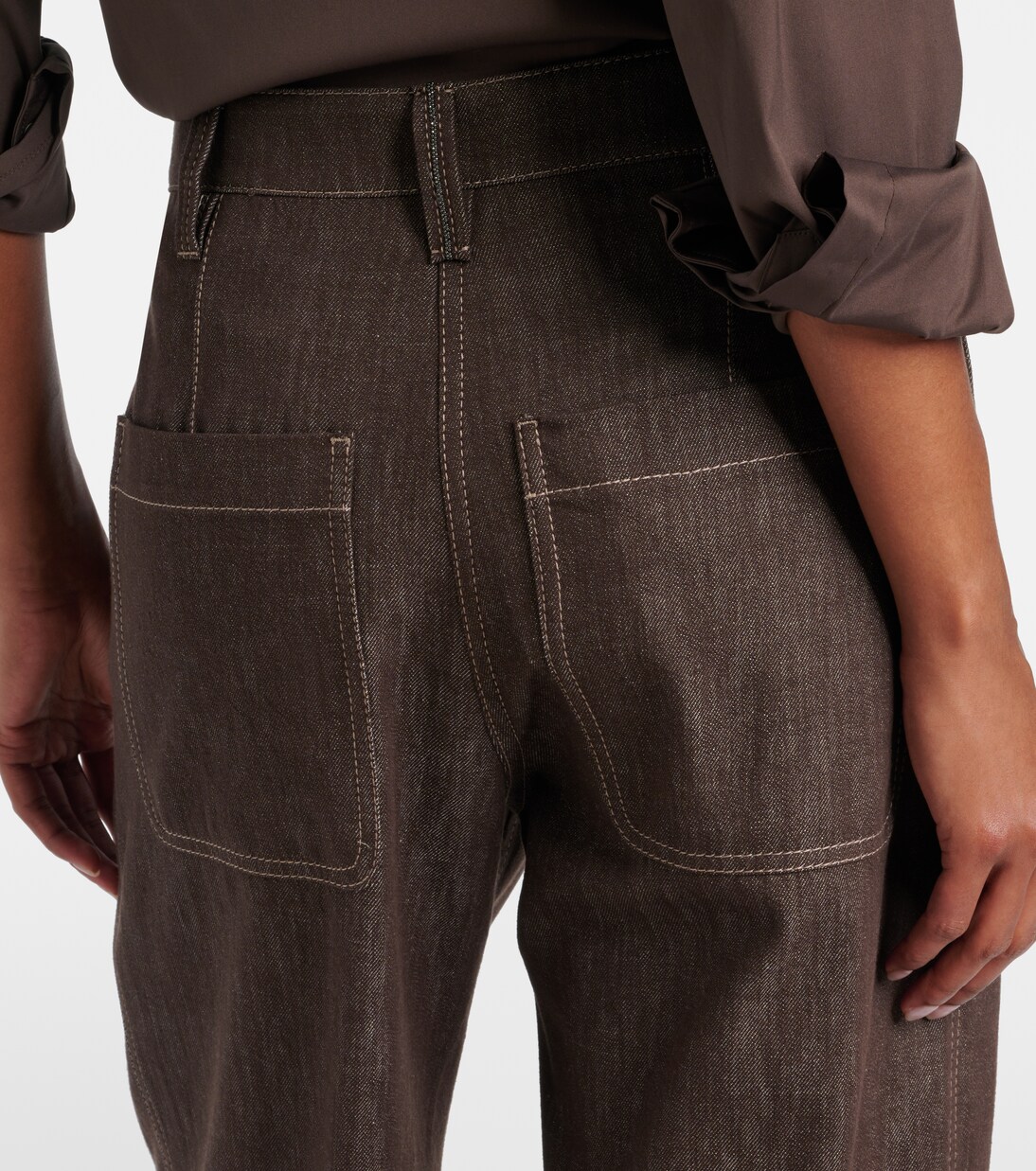 Mid-rise wide-leg jeans | Brunello Cucinelli