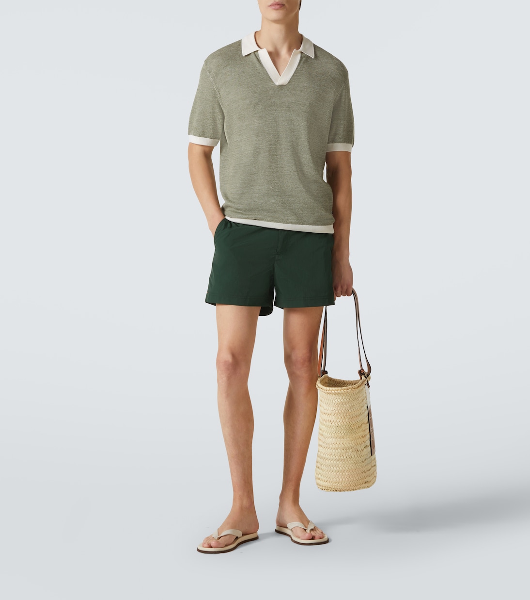 Horton knitted wool and cotton polo shirt  | Orlebar Brown