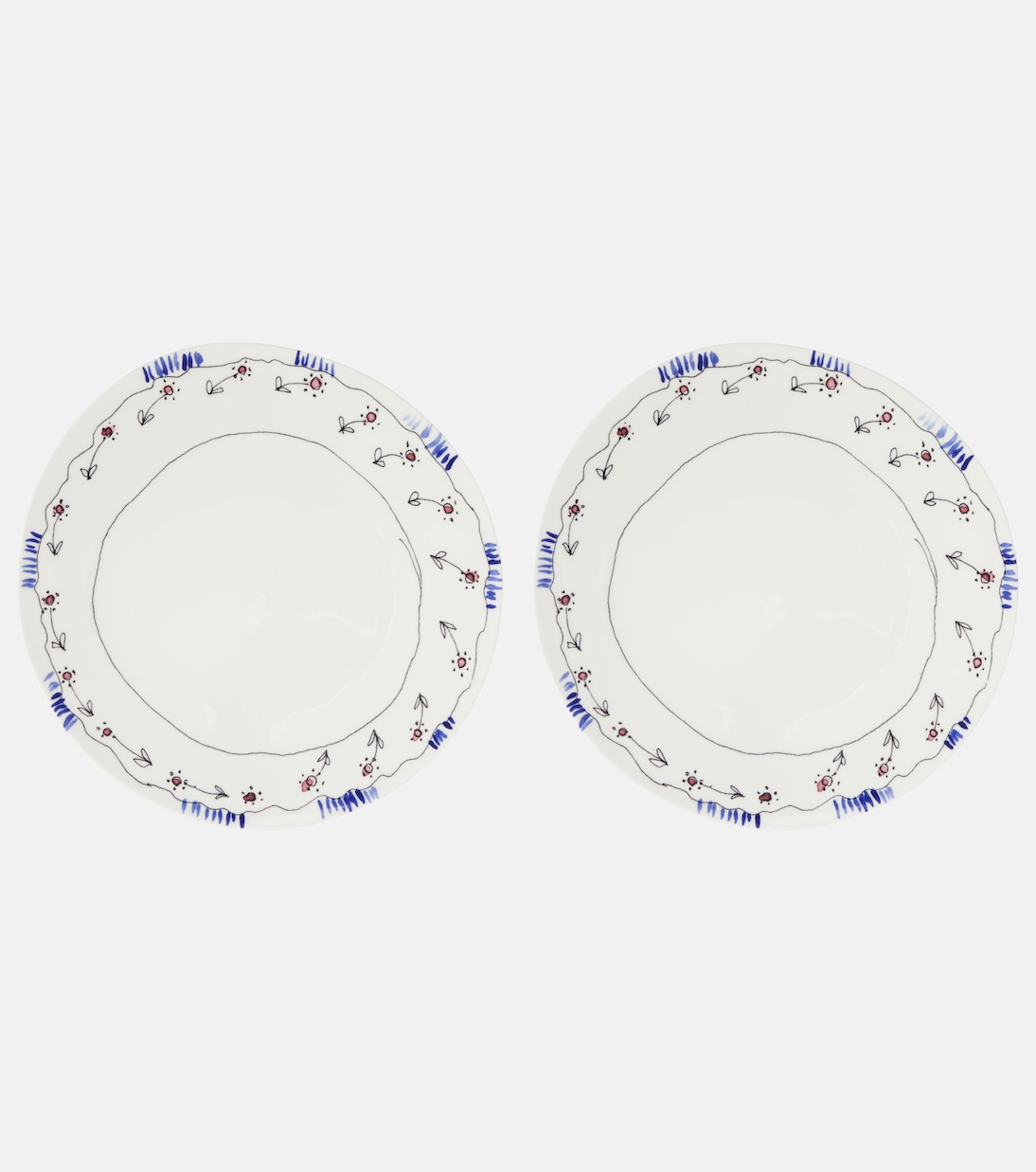 x Marni Anemone Milk set of 2 dinner plates | Serax