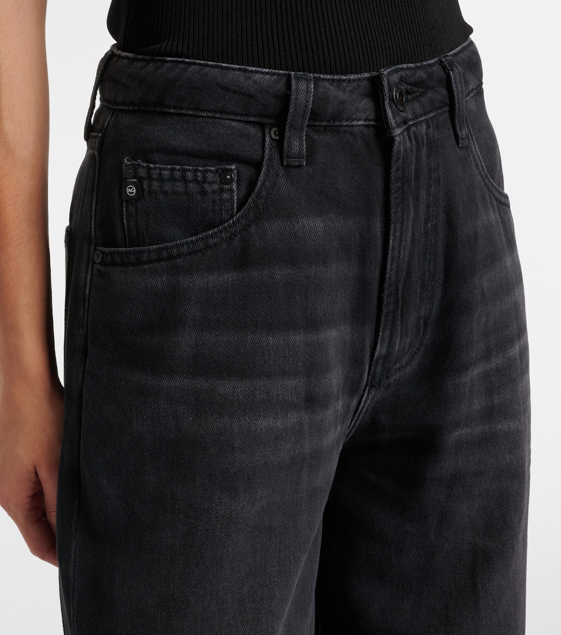 Helsinki high-rise wide-leg jeans | AG Jeans