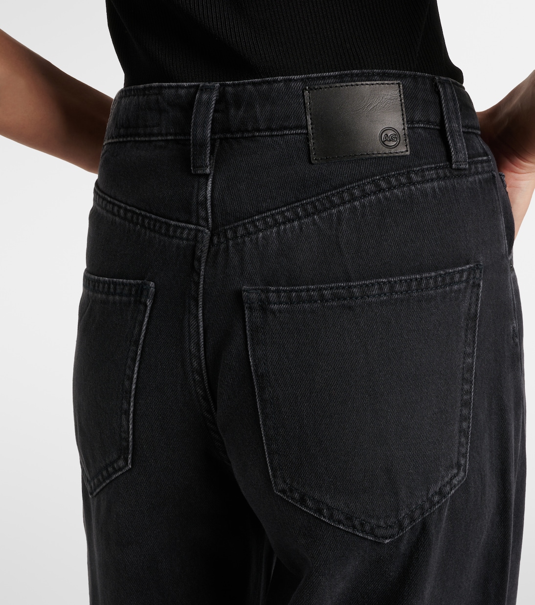 Helsinki high-rise wide-leg jeans | AG Jeans