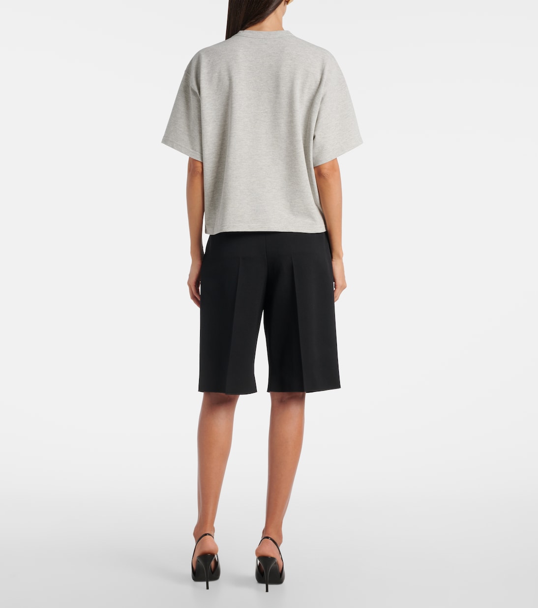 T-shirt Cassandre en coton mélangé  | Saint Laurent