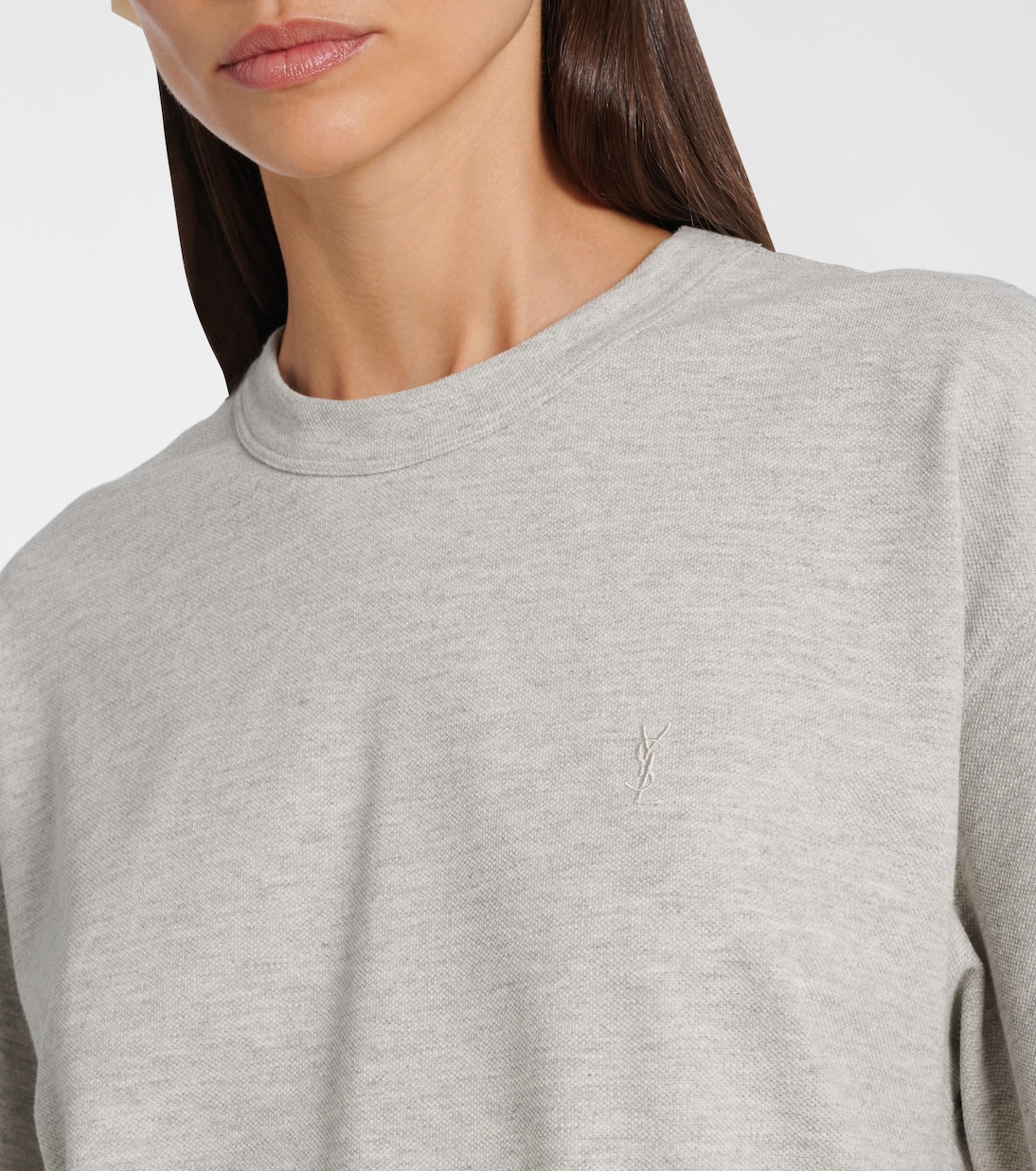 T-shirt Cassandre en coton mélangé  | Saint Laurent