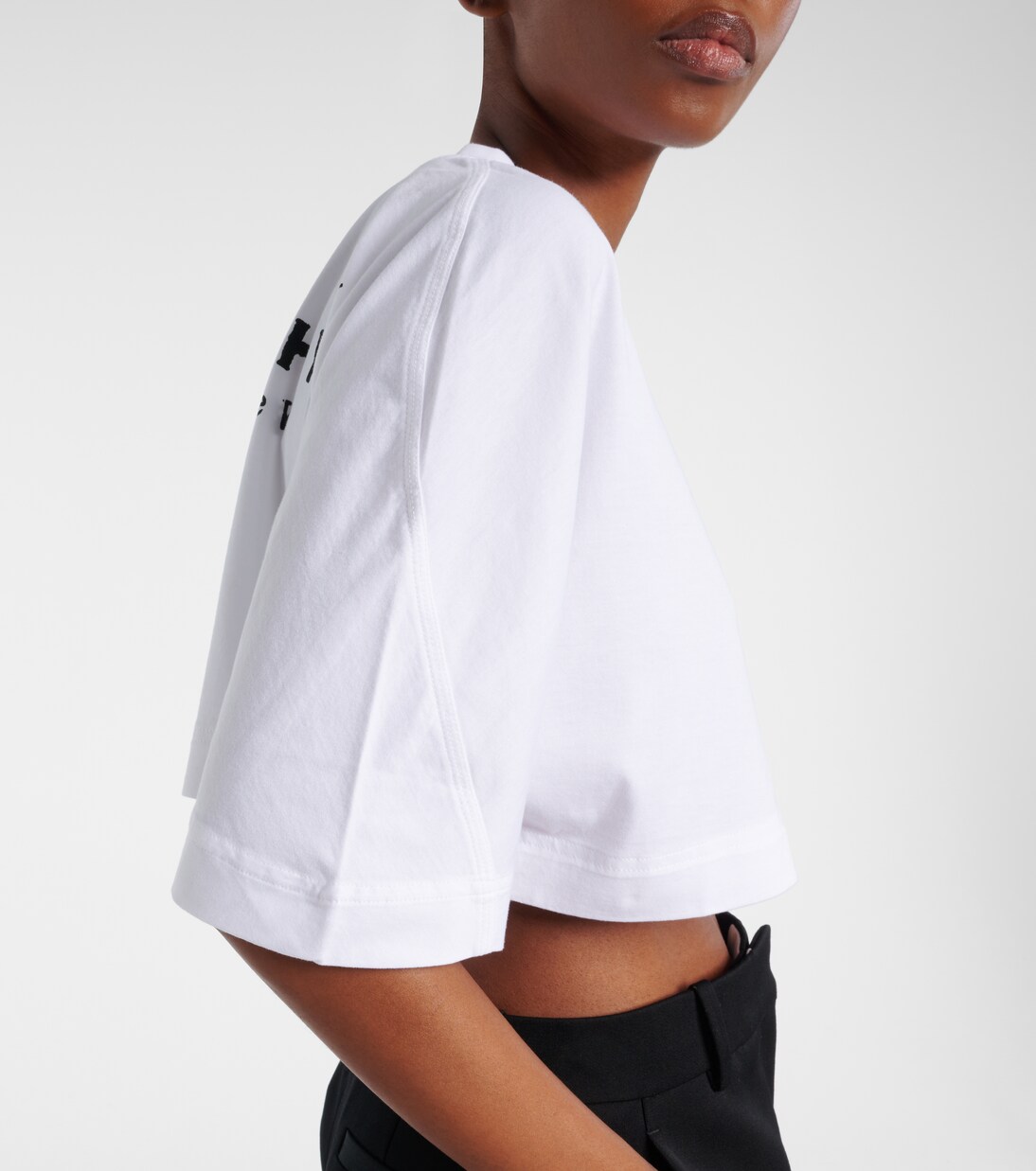 Cropped logo cotton T-shirt | Givenchy
