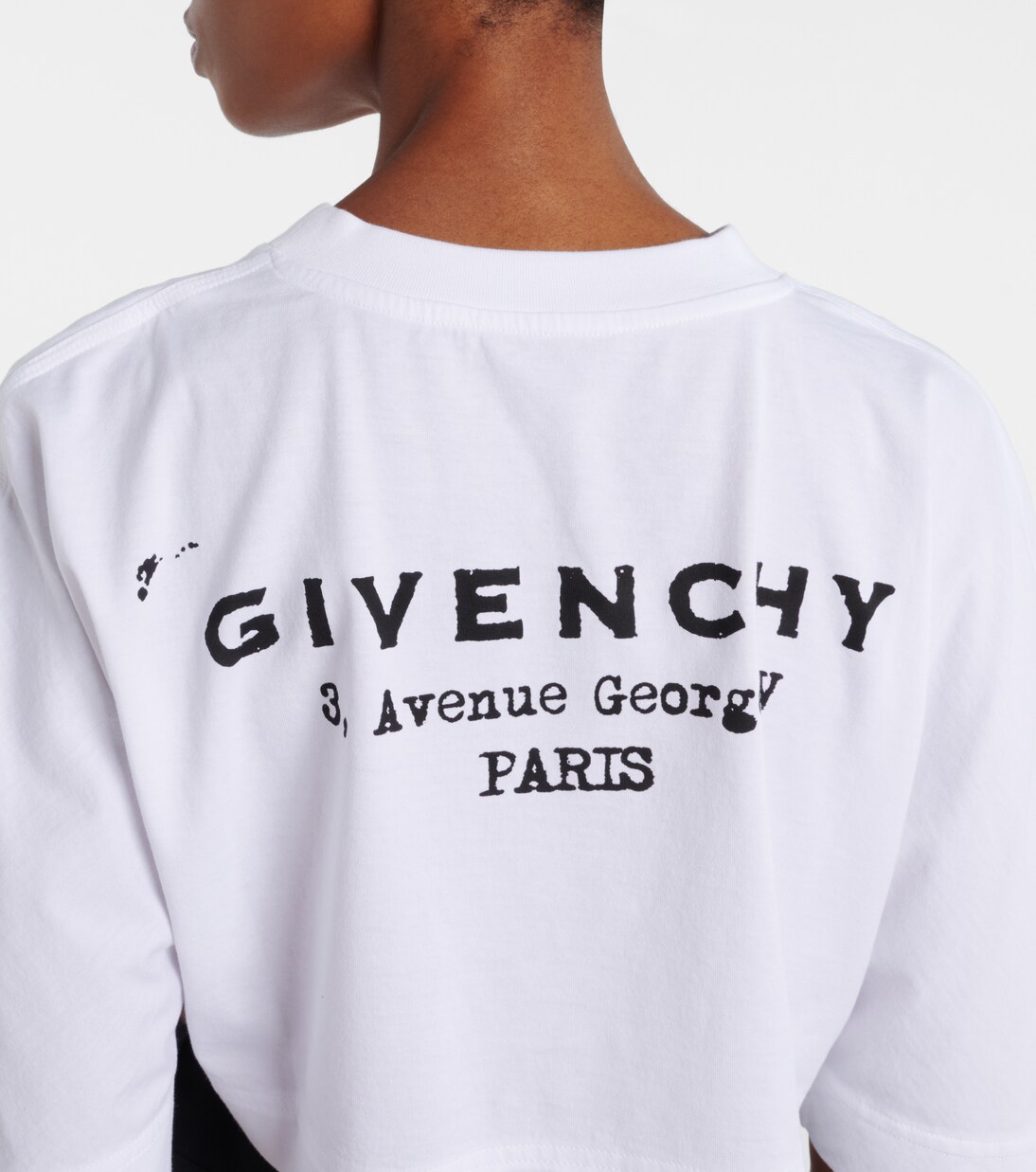 Cropped logo cotton T-shirt | Givenchy
