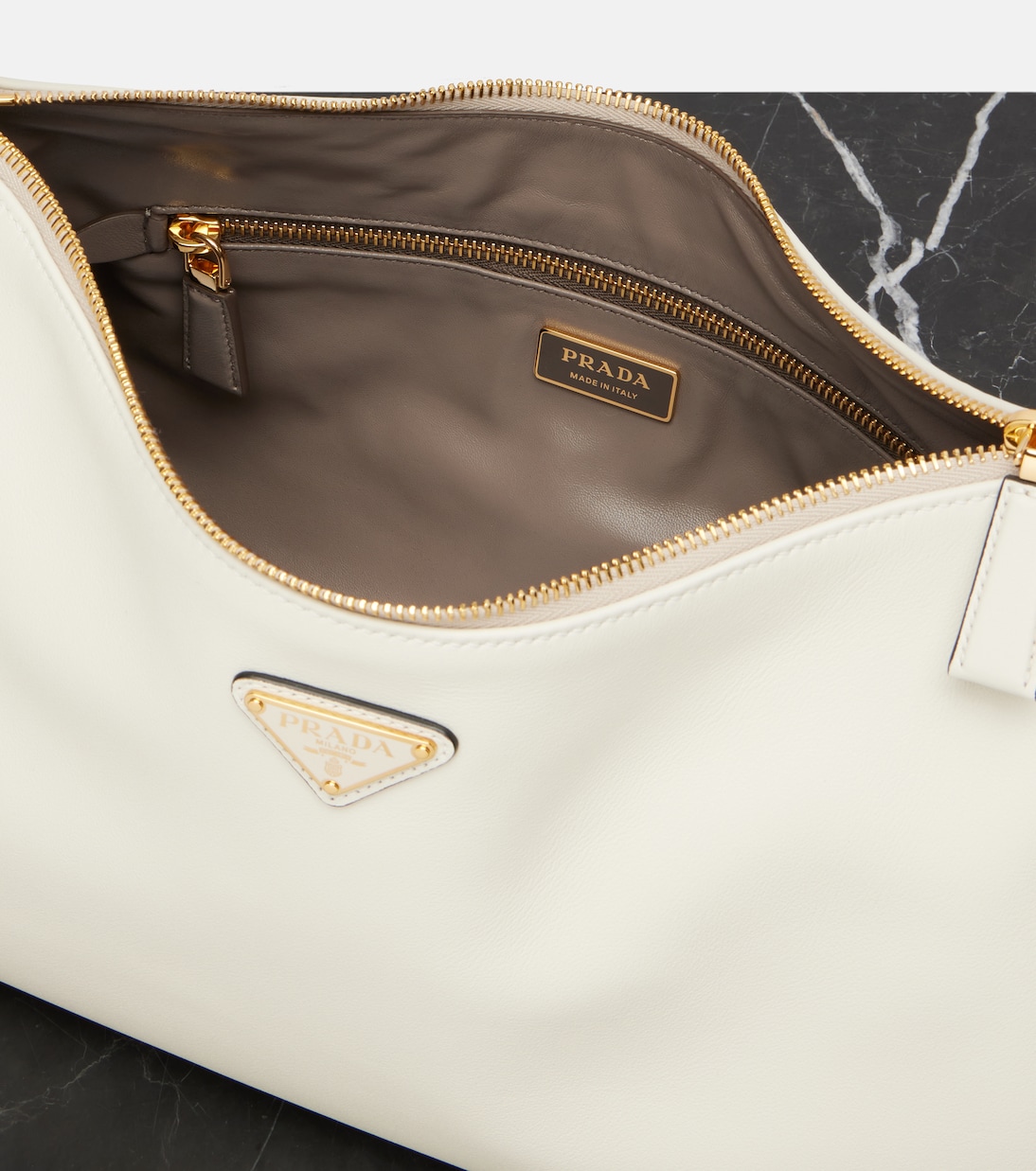 Prada Aimée Large leather shoulder bag | Prada