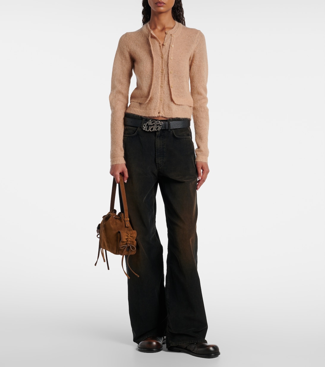 Jeans anchos de tiro medio | Acne Studios