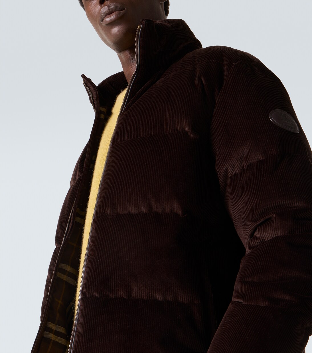 Cotton corduroy down jacket | Burberry