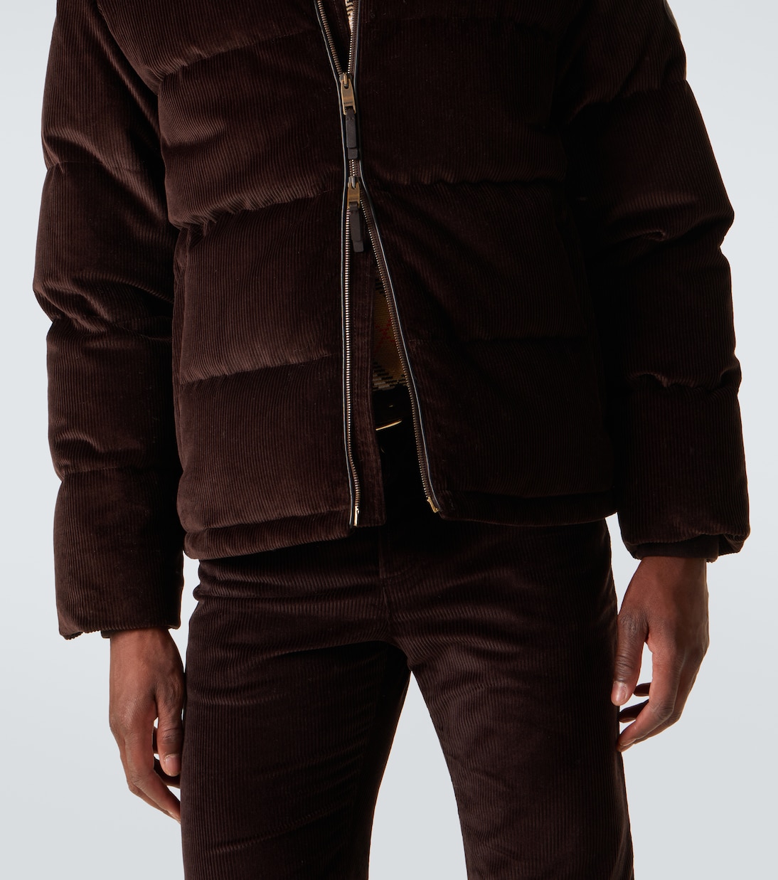 Cotton corduroy down jacket | Burberry