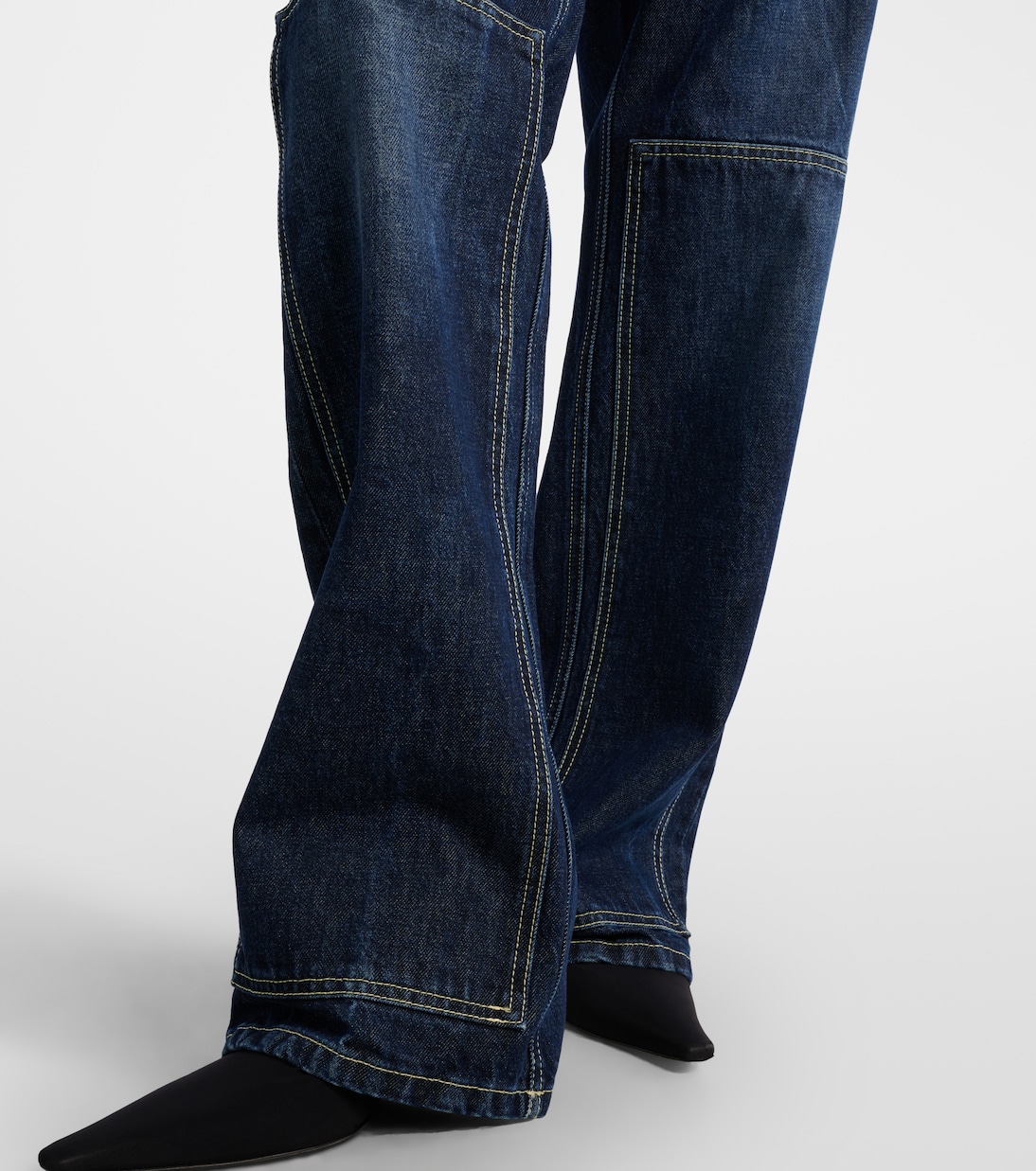 Cutout high-rise wide-leg jeans | Jean Paul Gaultier