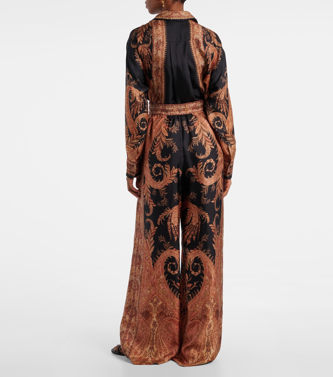 Hypnotic printed silk wide-leg pants | Zimmermann