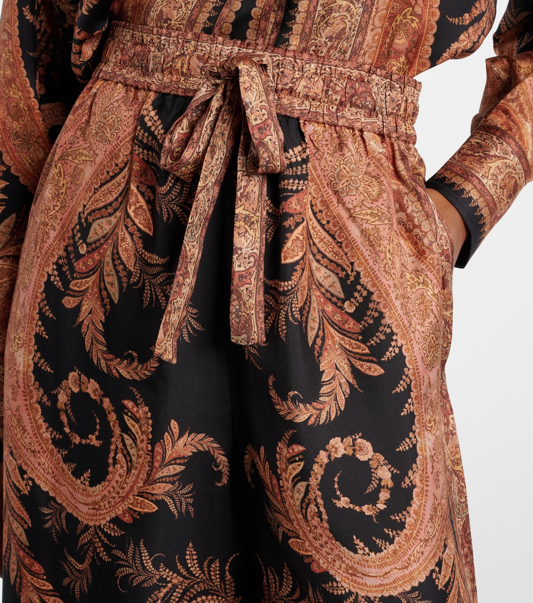 Hypnotic printed silk wide-leg pants | Zimmermann