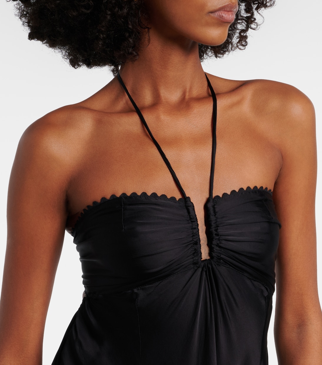 Vestido largo drapeado | Poupette St Barth