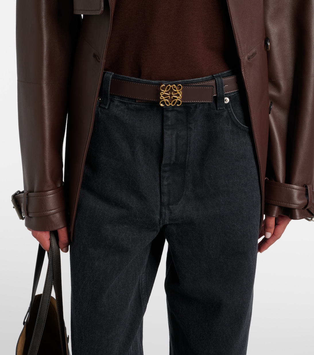 Anagram leather belt | Loewe
