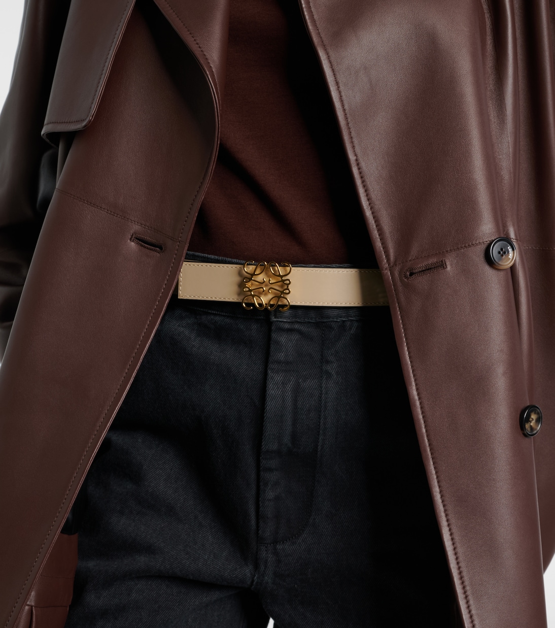 Anagram leather belt | Loewe
