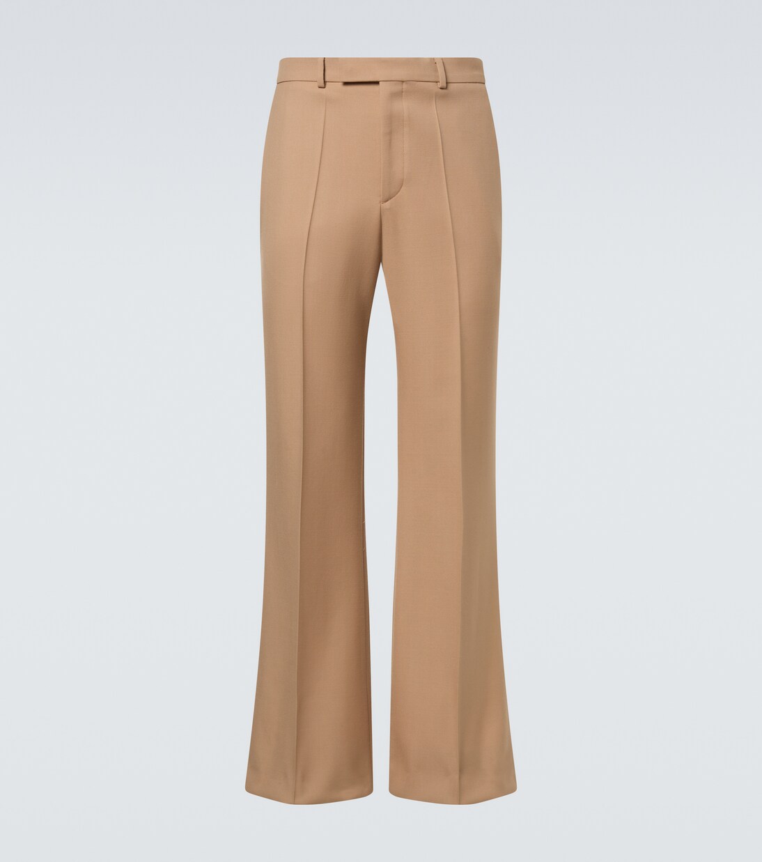 Virgin wool gabardine flared pants | Valentino