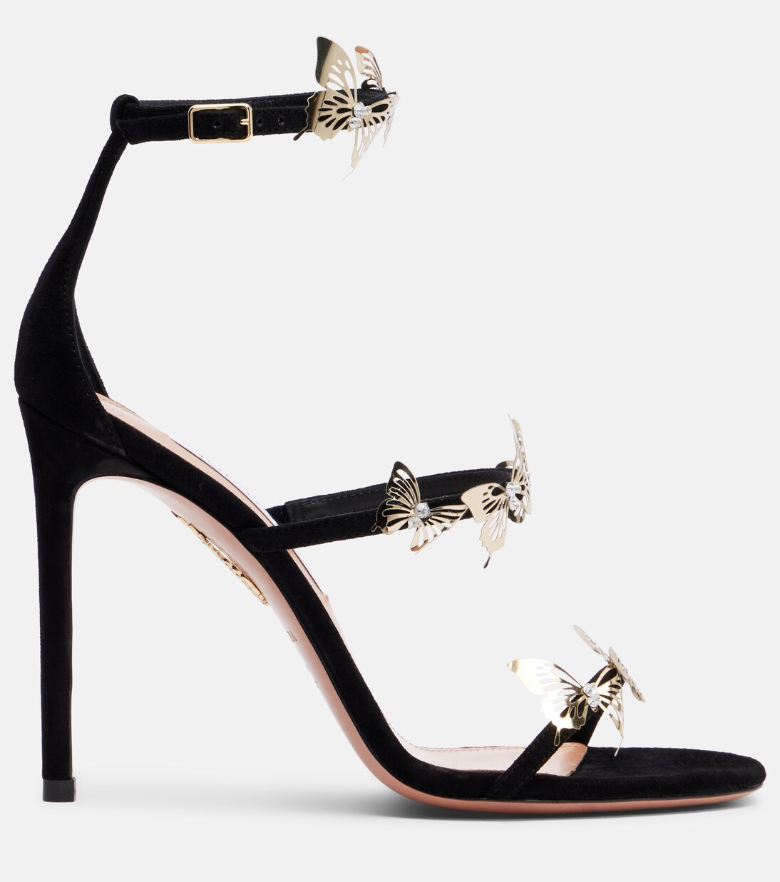 Papillon Sauvage 105 suede sandals | Aquazzura