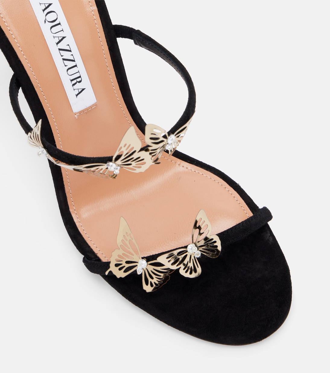 Papillon Sauvage 105 suede sandals | Aquazzura