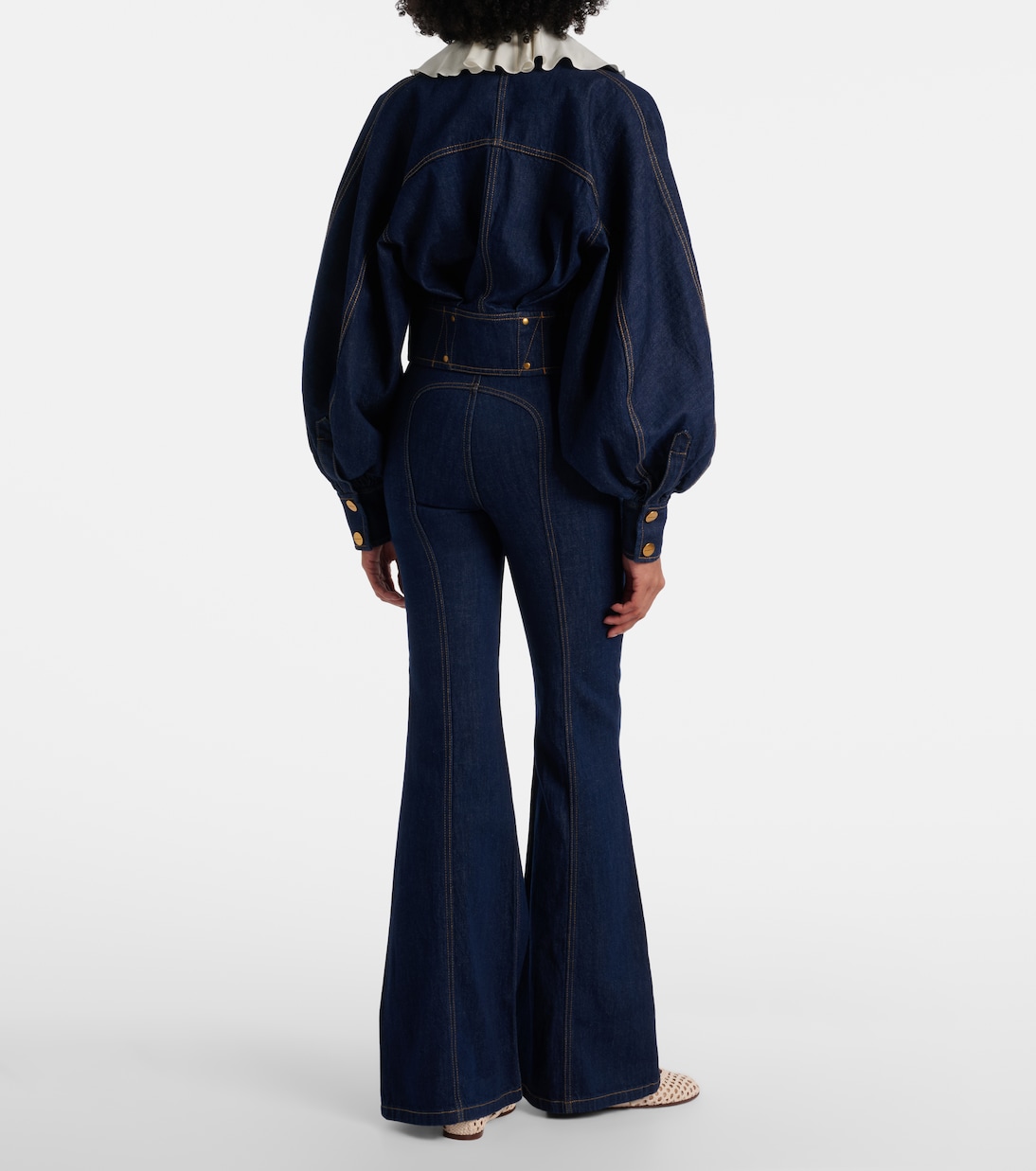 Luna belted flared jeans | Zimmermann
