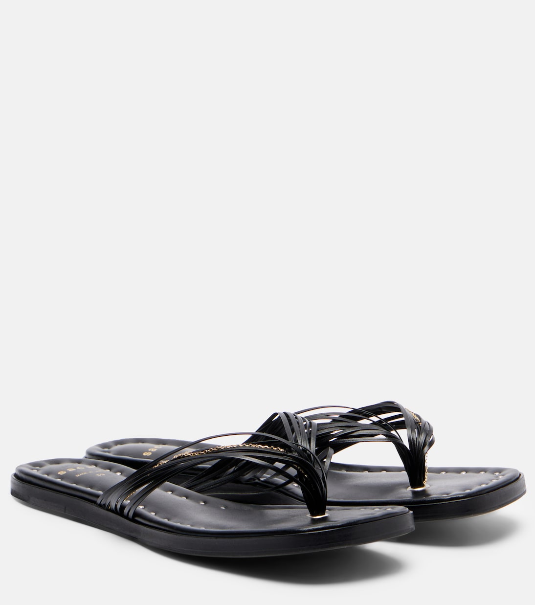 Leather thong sandals | Sacai