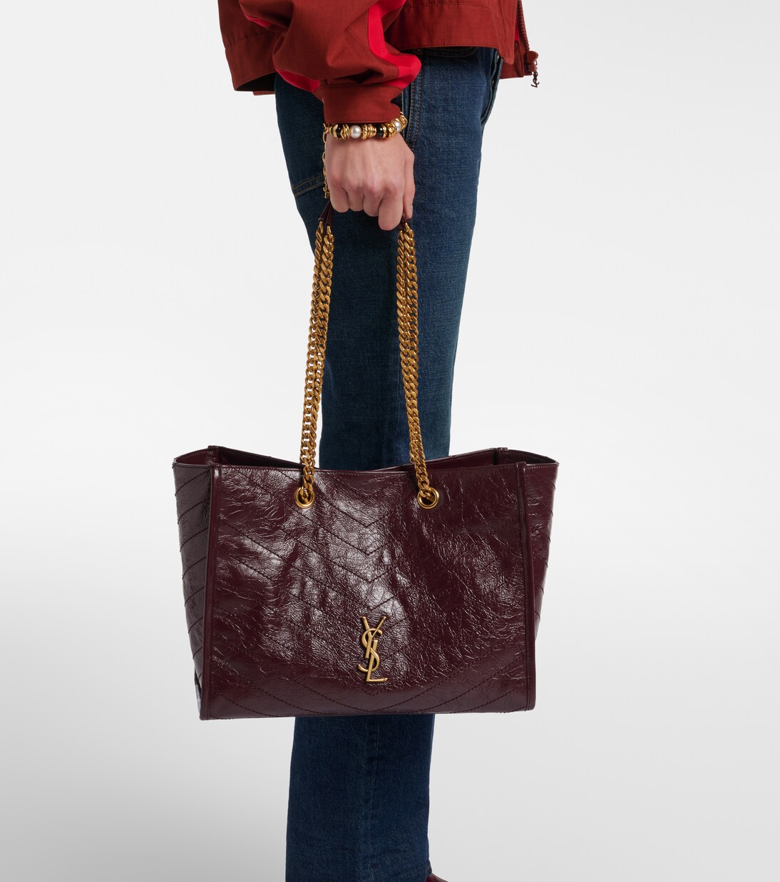 Niki Large leather shoulder bag | Saint Laurent